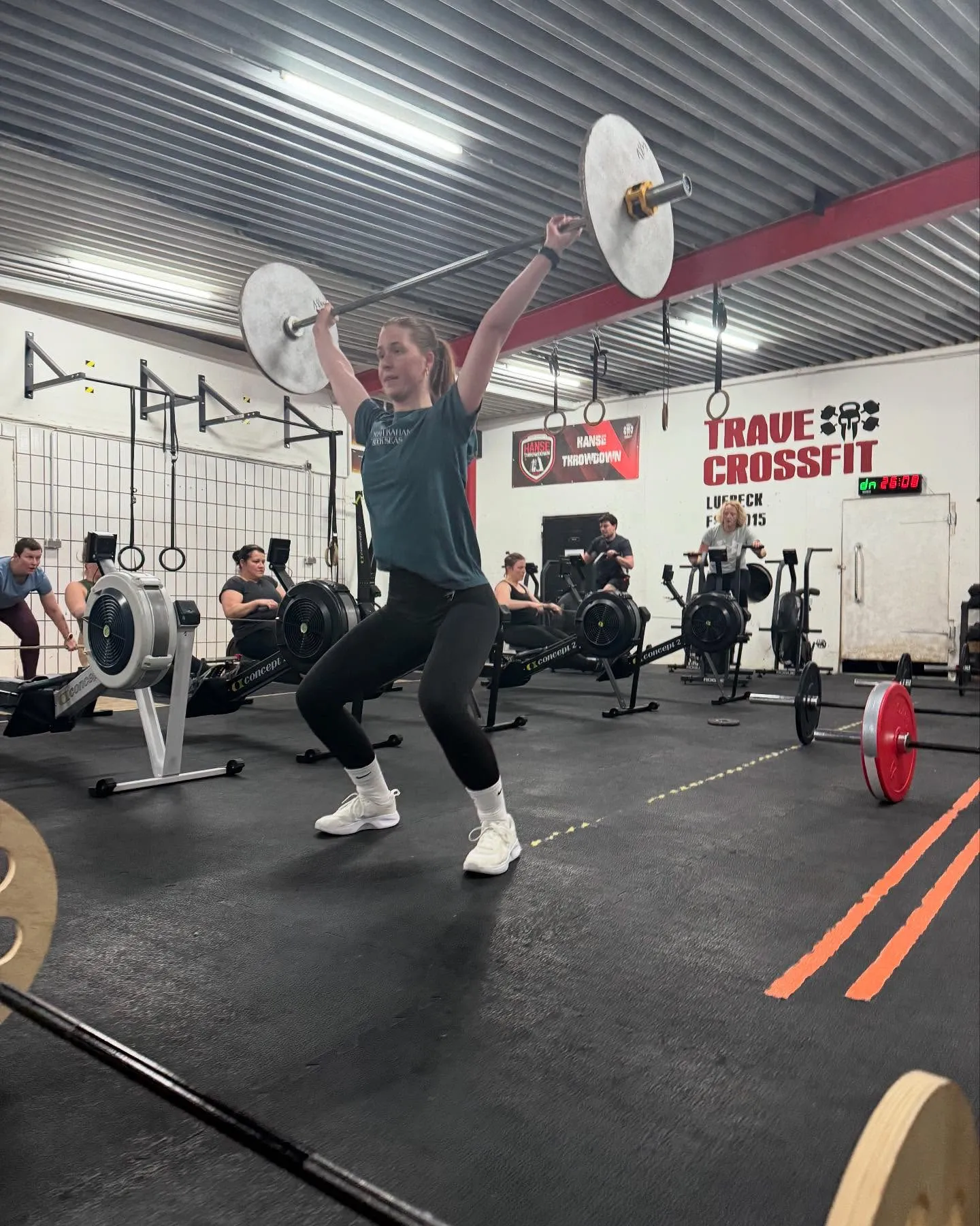 Athlete weightlifting at the Trave CrossFit box